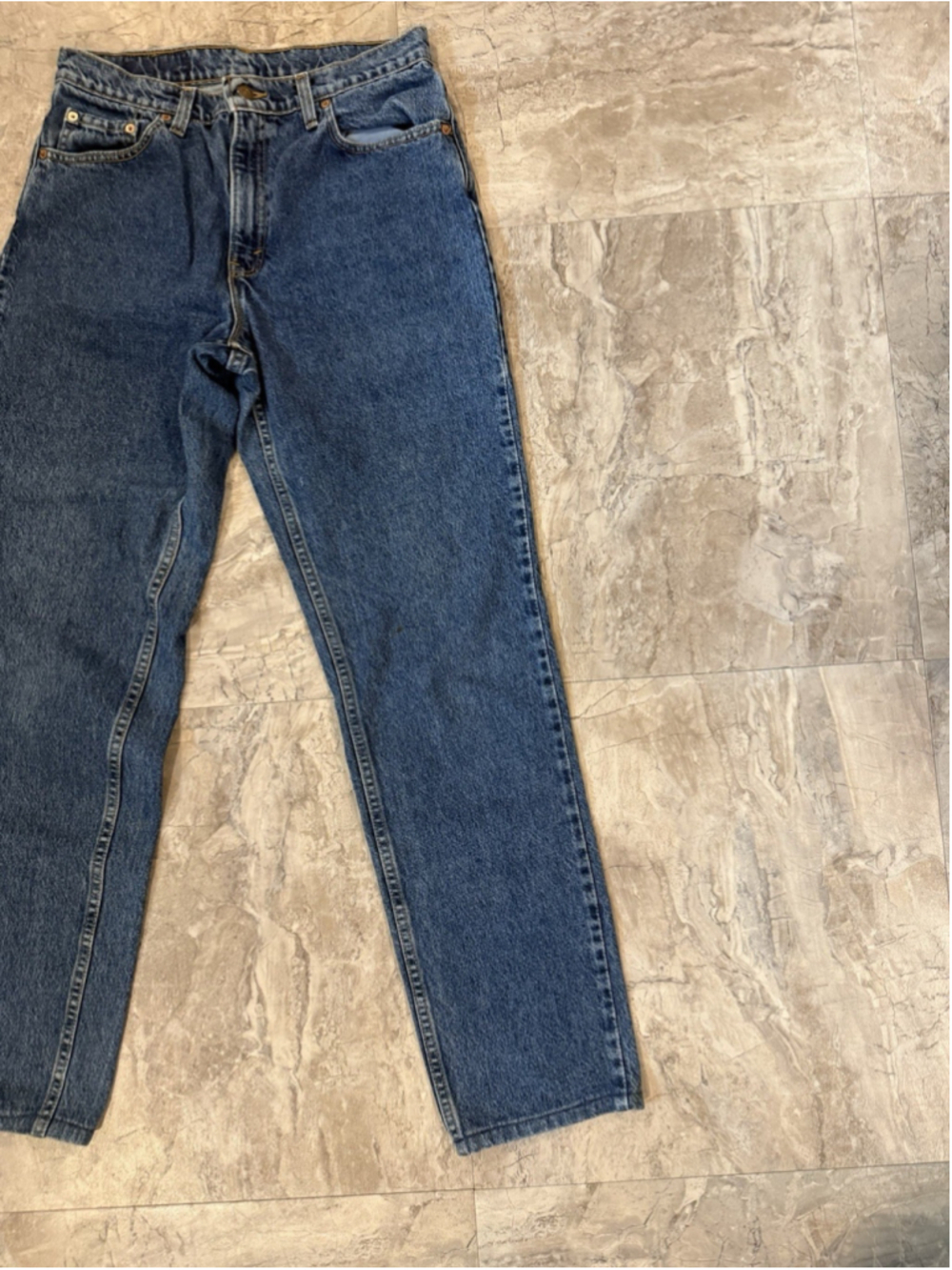 VTG 90s Levis Jeans Womens 12 Long Blue 506 High Rise Denim Pants USA Made